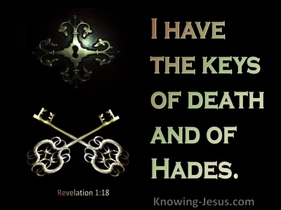Revelation 1:18 The Keys Of Death And Hades (gold)